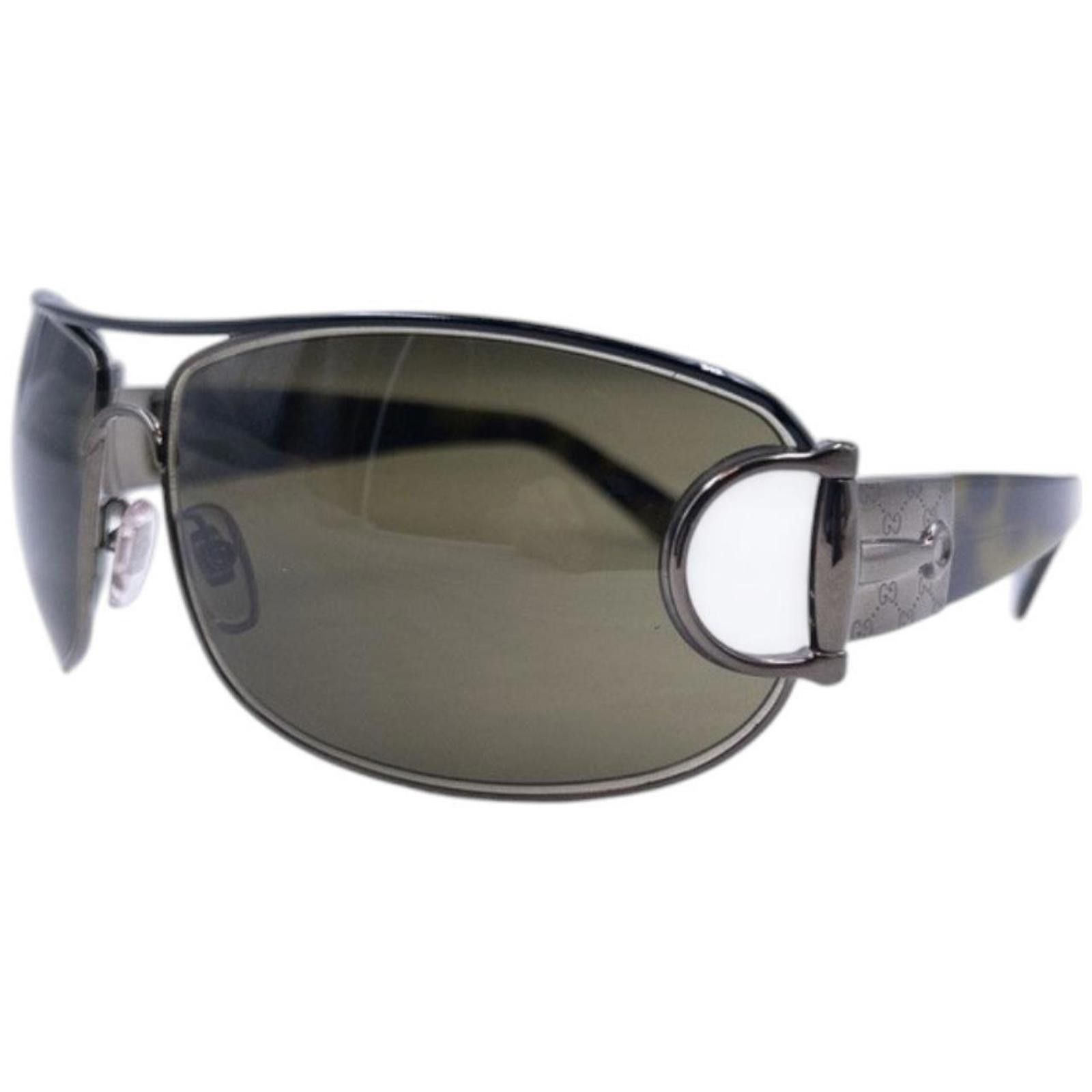 Gucci Vintage Gucci Horse Bit Tortoise Shell Monogram Sunglasses Size ONE SIZE - 1 Thumbnail
