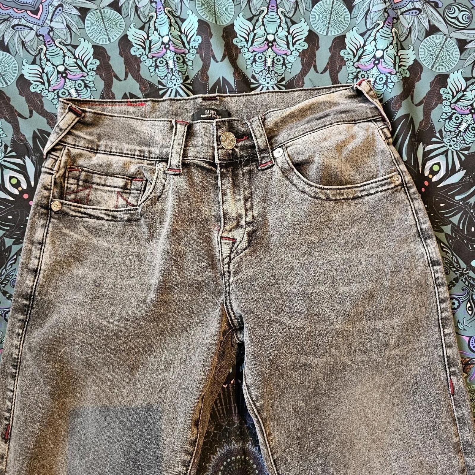 True Religion True Religion Men's Faded Black Jeans Size US 30 / EU 46 - 3 Thumbnail