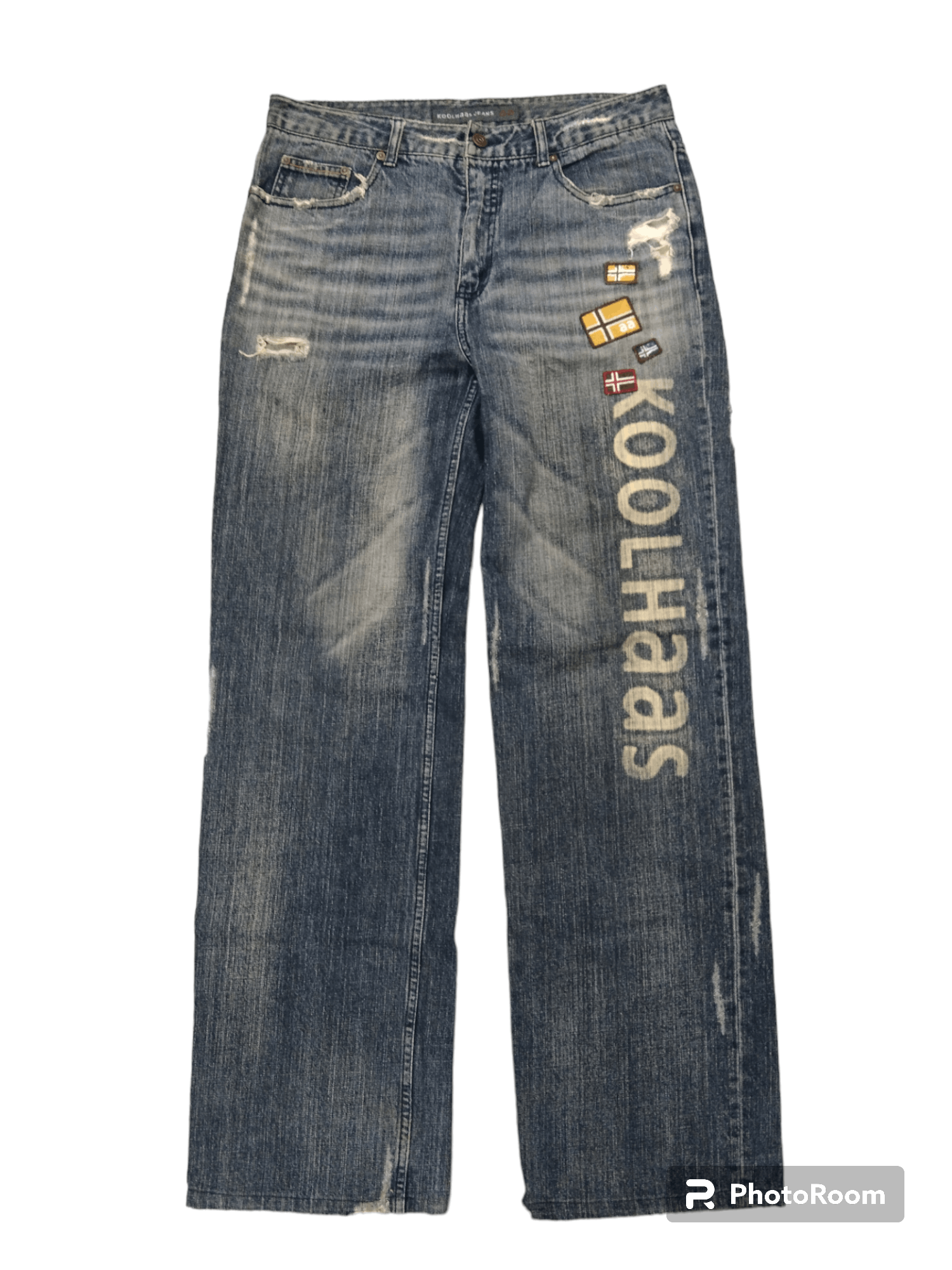 Art Comes First SICK KOOLHAAS SPELLOUT DENIM PANTS Size US 31 - 1 Thumbnail