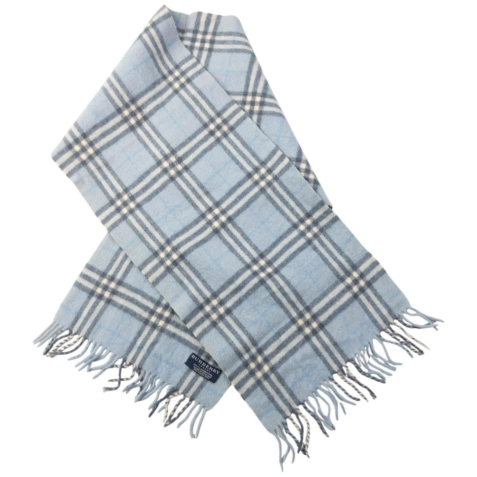 Burberry Vintage Burberry Nova Check Lambswool Tassel Scarf Size ONE SIZE - 4 Thumbnail