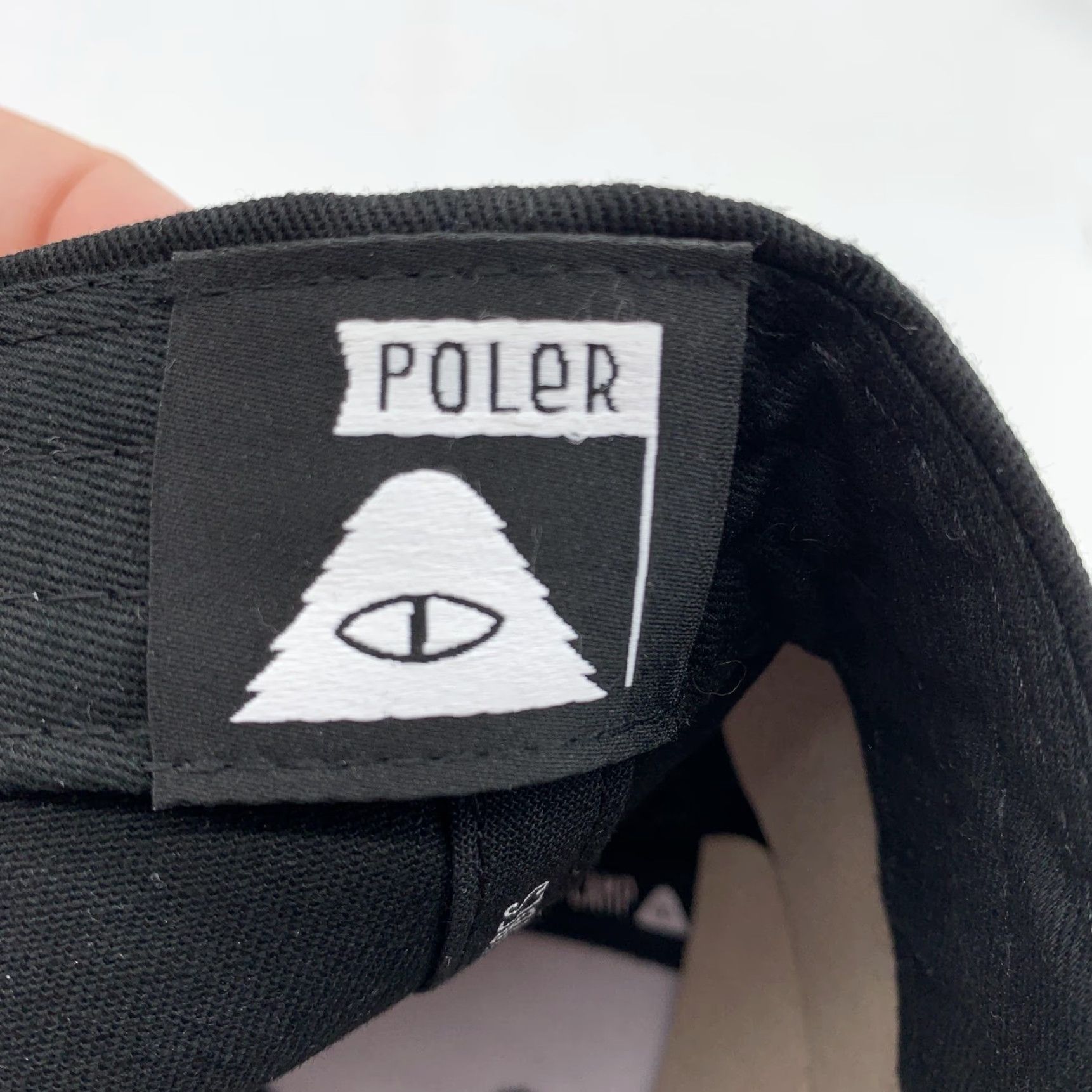 Poler Poler Pedal Dad Hat Cap Strap Back Mens Black One Size Cotton Twill Adjustable Casual Outdoor Six-Panel Logo Flower Eye Size ONE SIZE - 7 Thumbnail