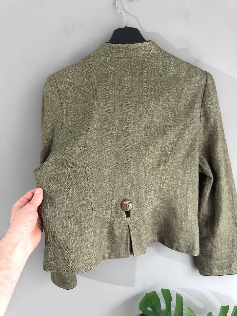Other Heller Salzburg Trachten Green Olive Linen Blazer Size M-L Size M / US 6-8 / IT 42-44 - 14 Thumbnail