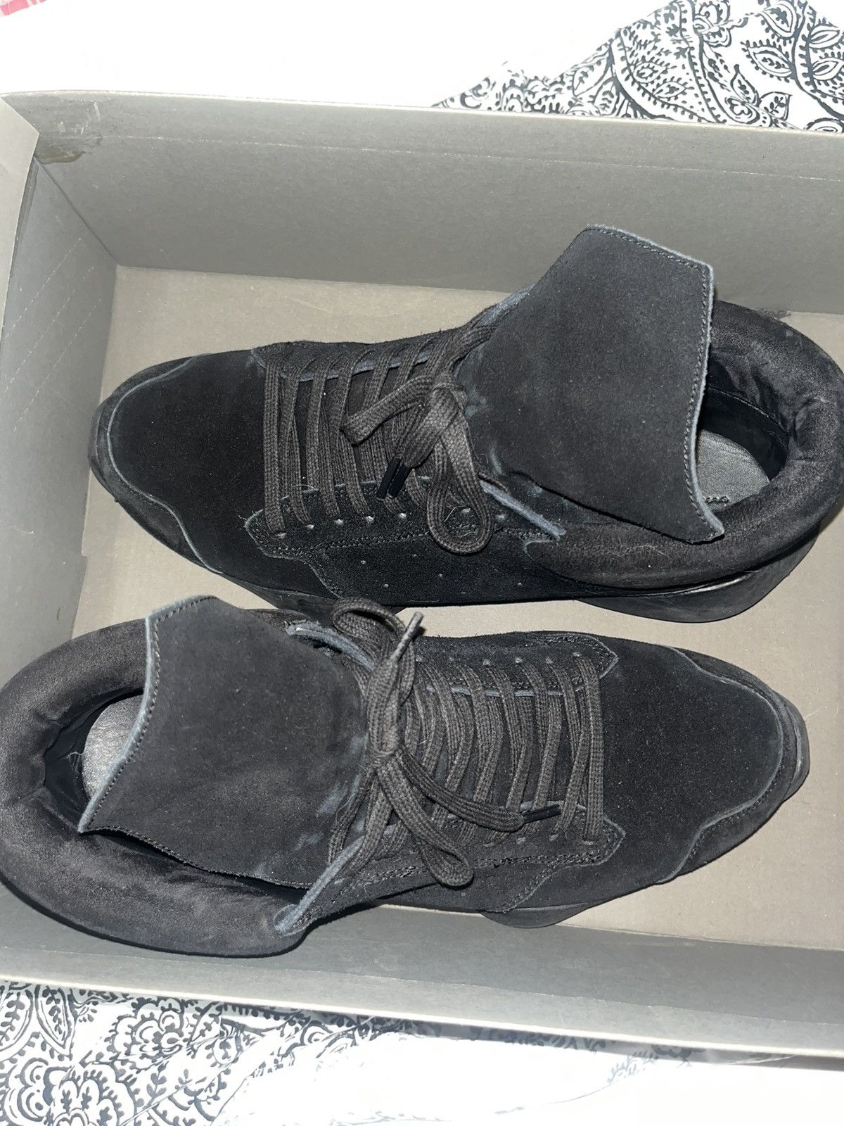 Adidas × Rick Owens Rick Owens Triple Black Runners Size US 10 / EU 43 - 13 Thumbnail