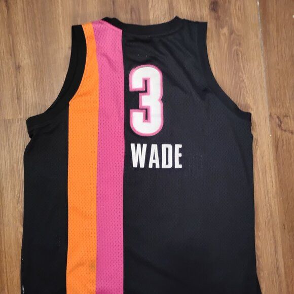 Reebok Vintage Reebok Hardwood Dwyane Wade Miami Heat Jersey Size US XL / EU 56 / 4 - 7 Thumbnail