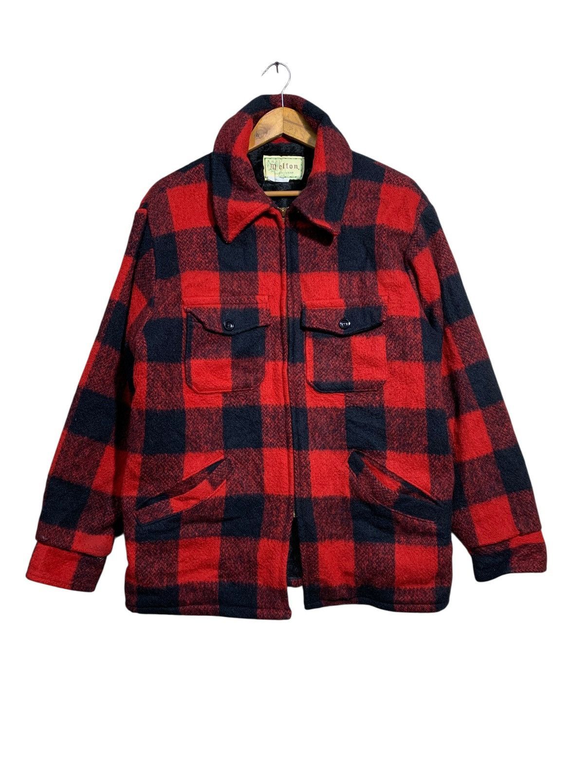 Vintage 🔥VTG MELTON USA PLAID TARTANS MACKINAW JACKETS Size US L / EU 52-54 / 3 - 1 Thumbnail