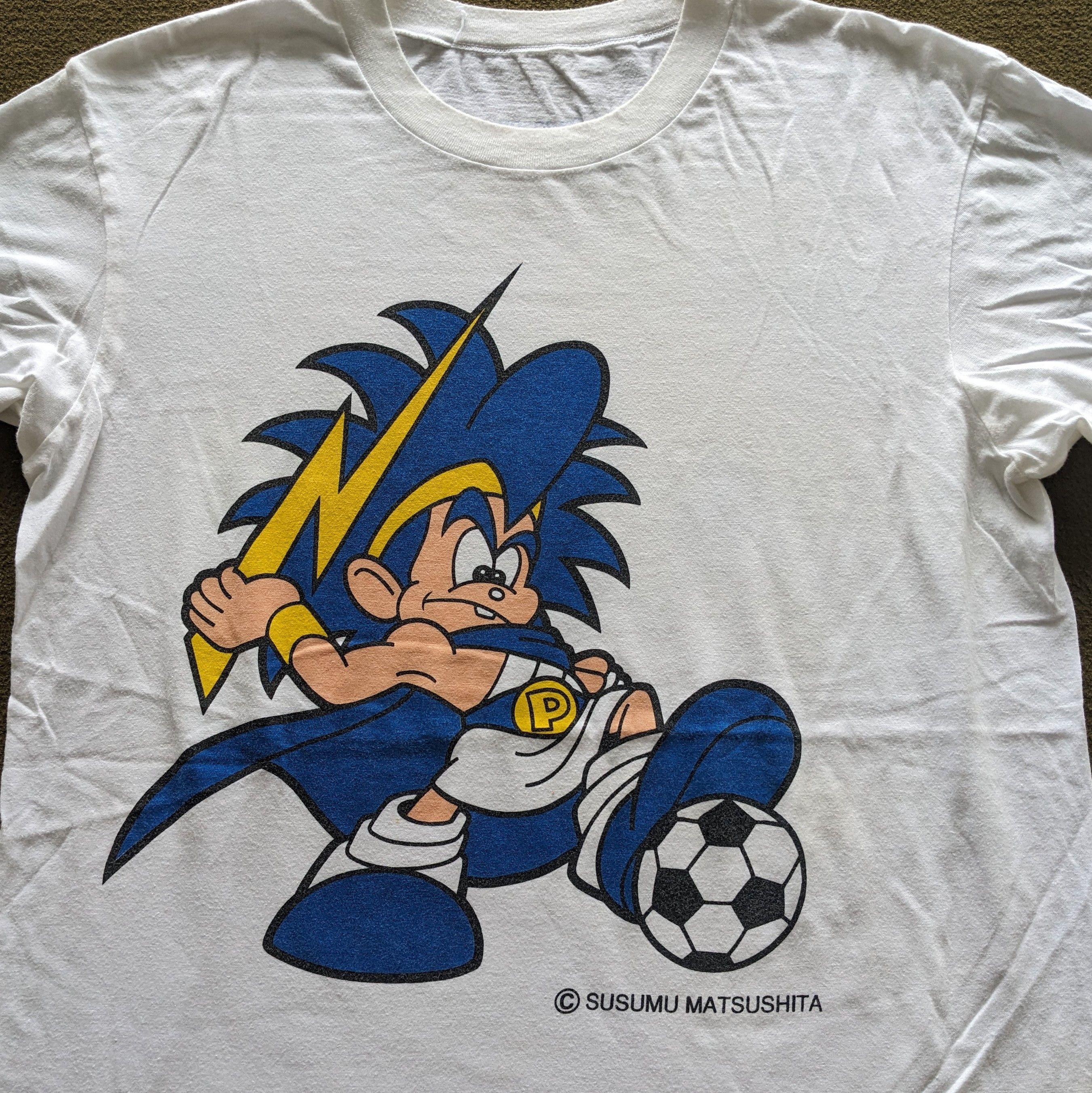 NFL Vintage 90's PANASONIC GAMBA OSAKA Football Club T-shirt Size US M / EU 48-50 / 2 - 2 Thumbnail