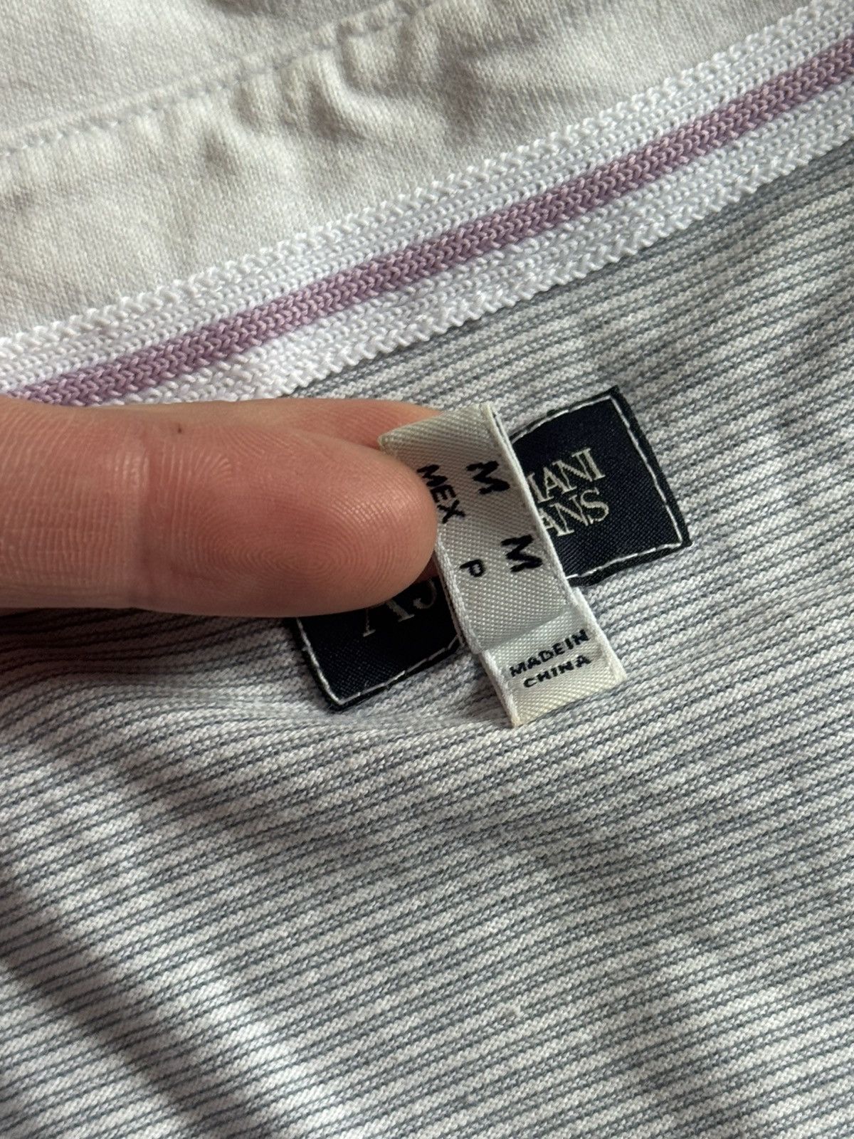 Armani Armani Jeans S/size vintage striped retro polo tee tshirt Size US S / EU 44-46 / 1 - 6 Thumbnail