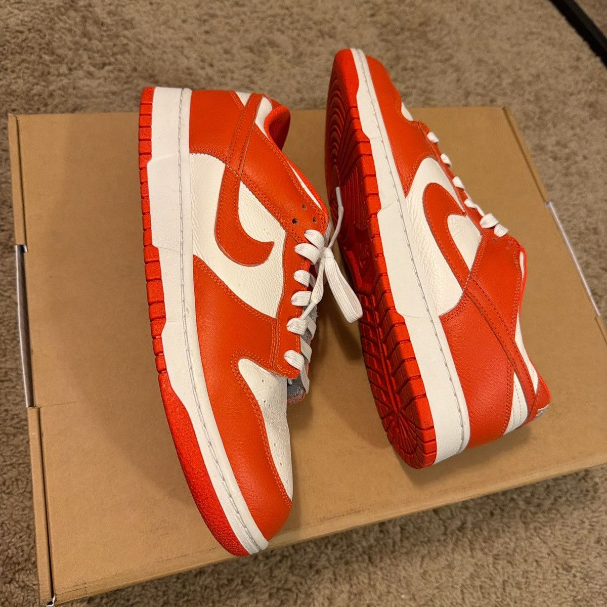 Nike Nike Dunk low Orange Size US 12 / EU 45 - 4 Thumbnail