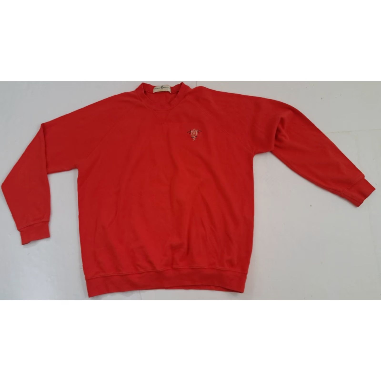 Vintage VINTAGE Fairway Greene Golf Sweater Crew Neck L Red Embroidered Cotton Pima Canvas Pullover Men 27in 25in pit to pit Size US L / EU 52-54 / 3 - 6 Thumbnail