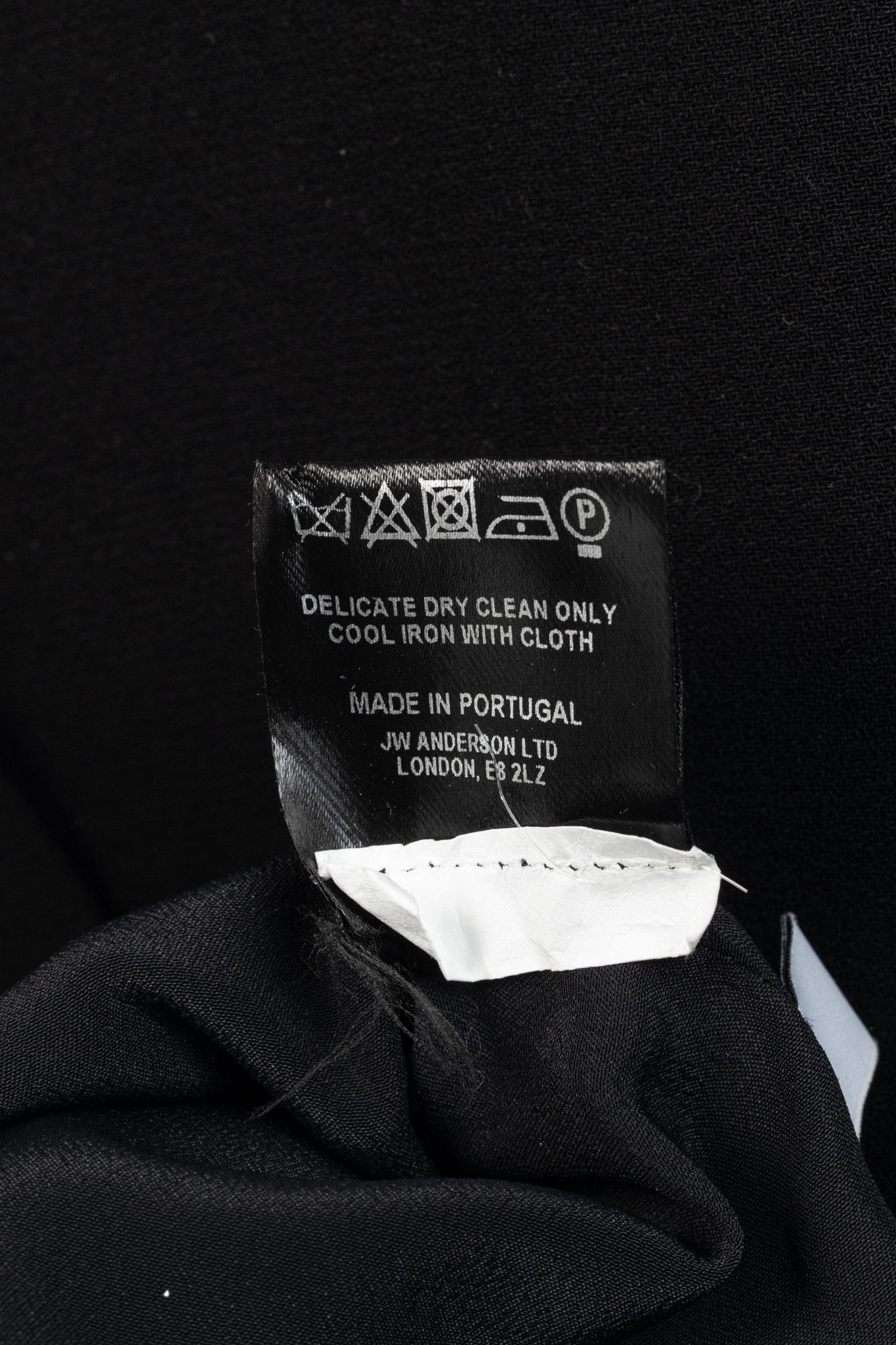 JW Anderson J.W. Anderson Black Crepe Draped-Neck Long-Sleeve Blouse Size L / US 10 / IT 46 - 11 Thumbnail