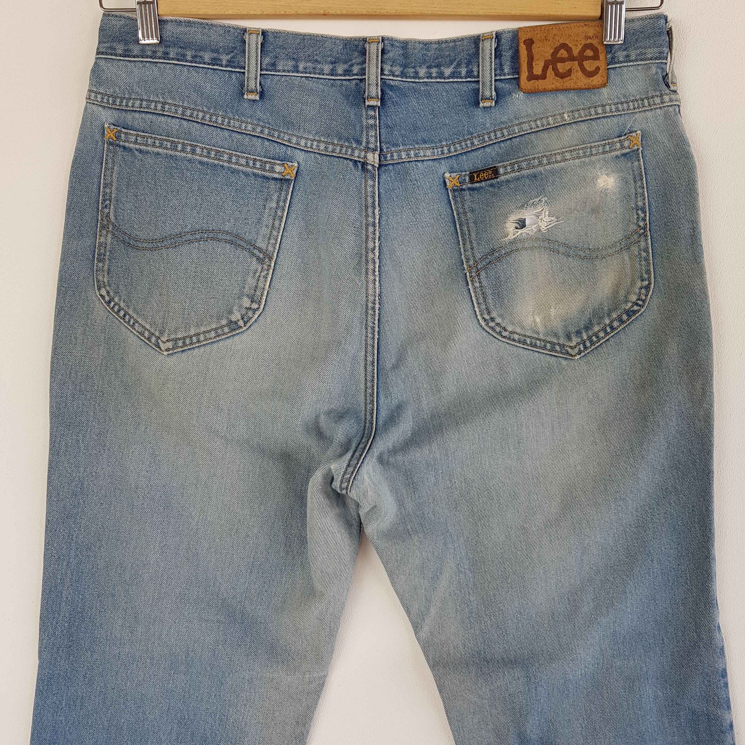 Lee Vintage 90s Lee Light Wash Jeans Lee Sanforized Denim Pants Size US 36 / EU 52 - 4 Thumbnail