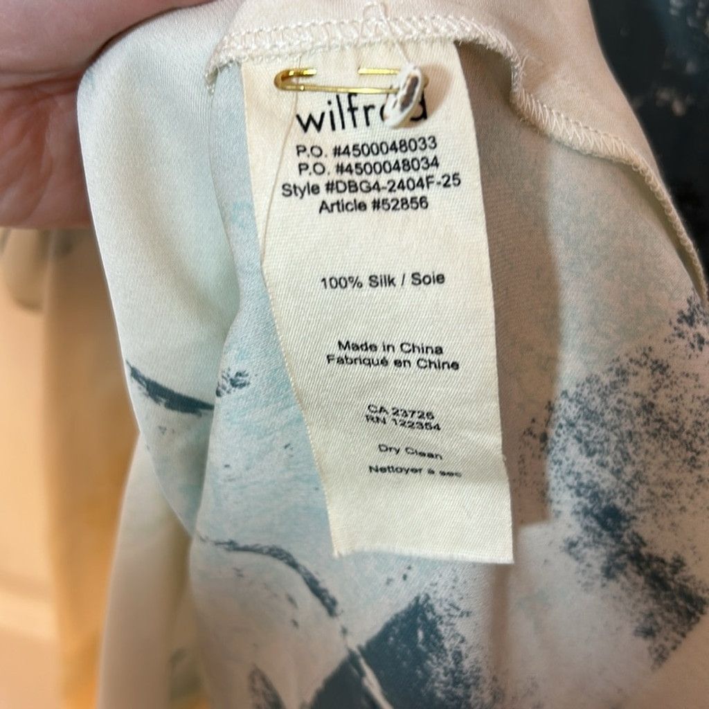 Aritzia Wilfred Aritzia silk Abstract Print Women's Top size XS Size XS / US 0-2 / IT 36-38 - 3 Thumbnail
