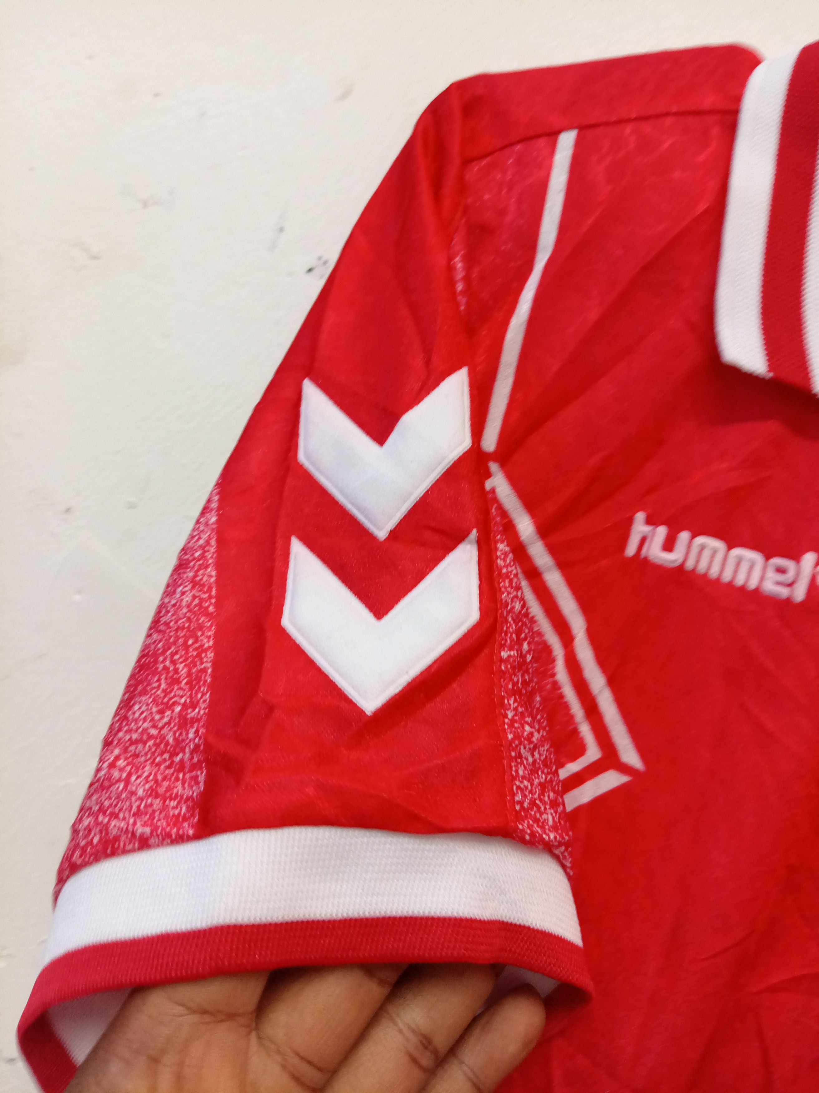 Hummel × Vintage Vintage 90's Hummel template Denmark jersey Size US S / EU 44-46 / 1 - 4 Thumbnail