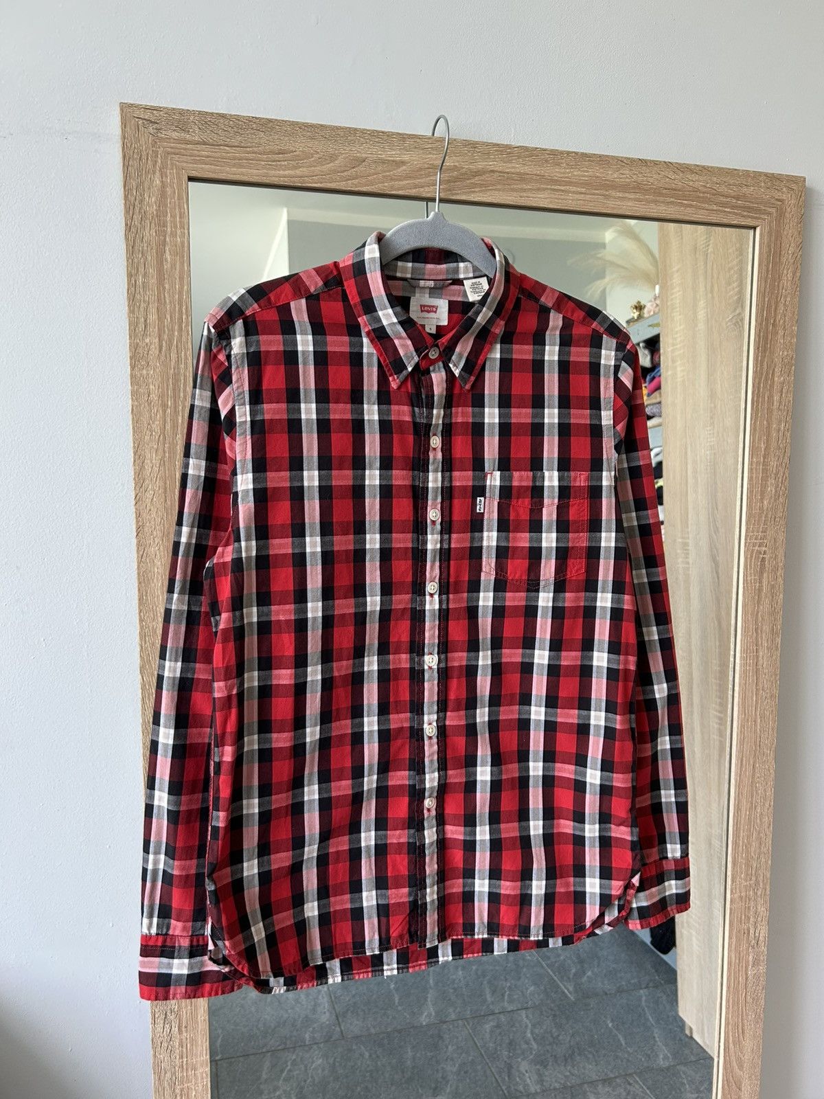 Levi's Levi’s shirt Levis LumberJack Style Sleeve Cotton RED Check Size US S / EU 44-46 / 1 - 5 Thumbnail