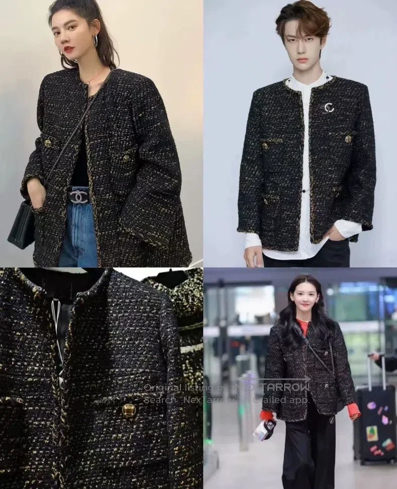 Chanel Chanel Egyptian black gold small fragrance style jacket Size XXS / US 00 / IT 34 - 1 Thumbnail