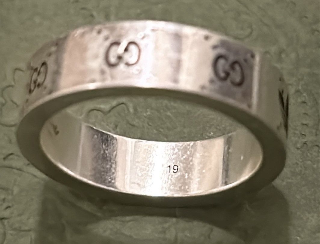 Adidas × Gucci Gucci x Adidas Engraved Interlocking G Ring Ag 925 Size ONE SIZE - 6 Thumbnail