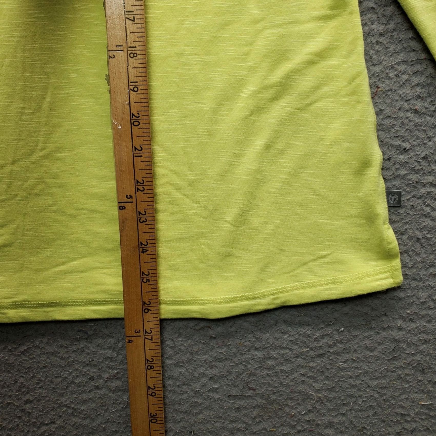 Talbots Talbots Shirt Womens Size M Yellow V-Neck Stretch 3/4 Sleeve Slit Top Size M / US 6-8 / IT 42-44 - 5 Thumbnail