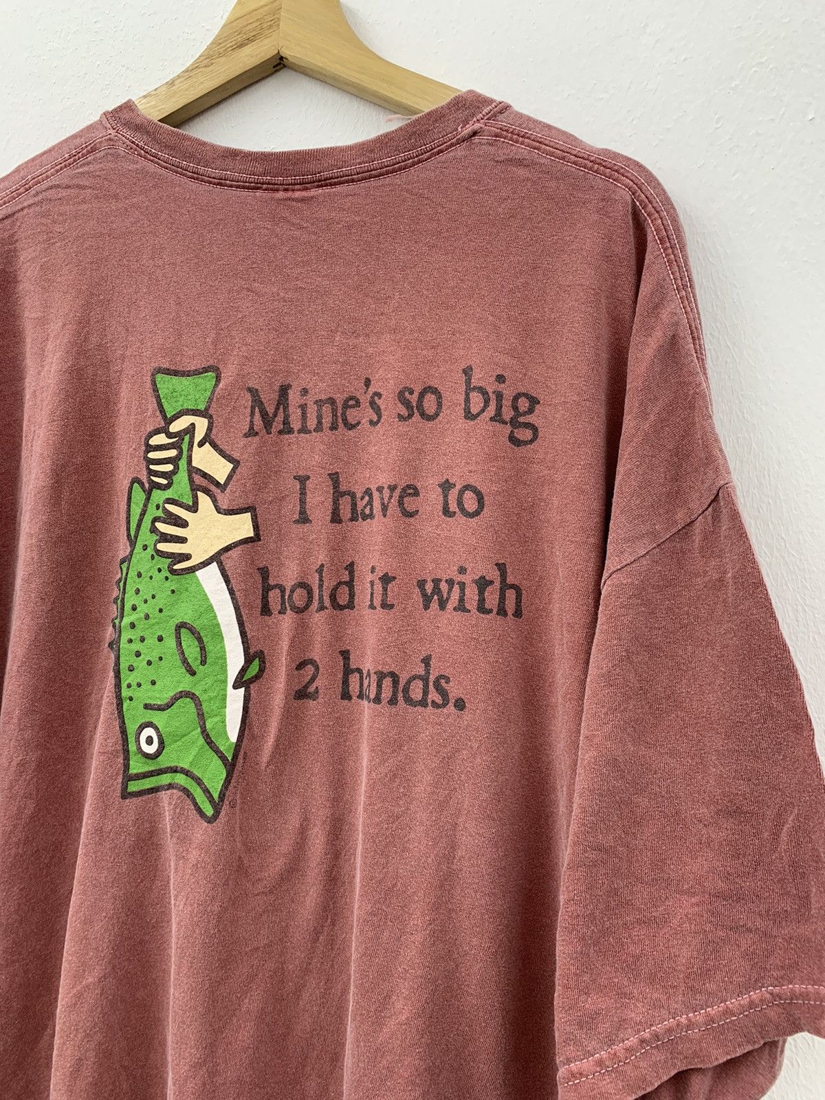 Vintage Vintage Faded Mines So Big i have to Hold With 2 hands Tee Size US XXL / EU 58 / 5 - 2 Thumbnail
