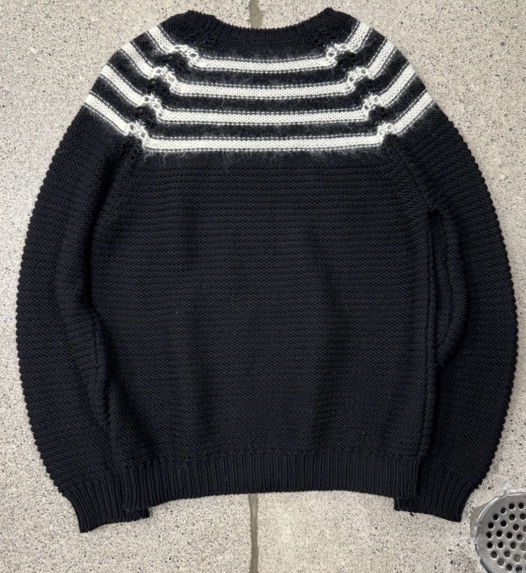 Saint Laurent Paris AW2015 Saint Laurent Striped Mohair Knit Sweater Size US XL / EU 56 / 4 - 4 Thumbnail