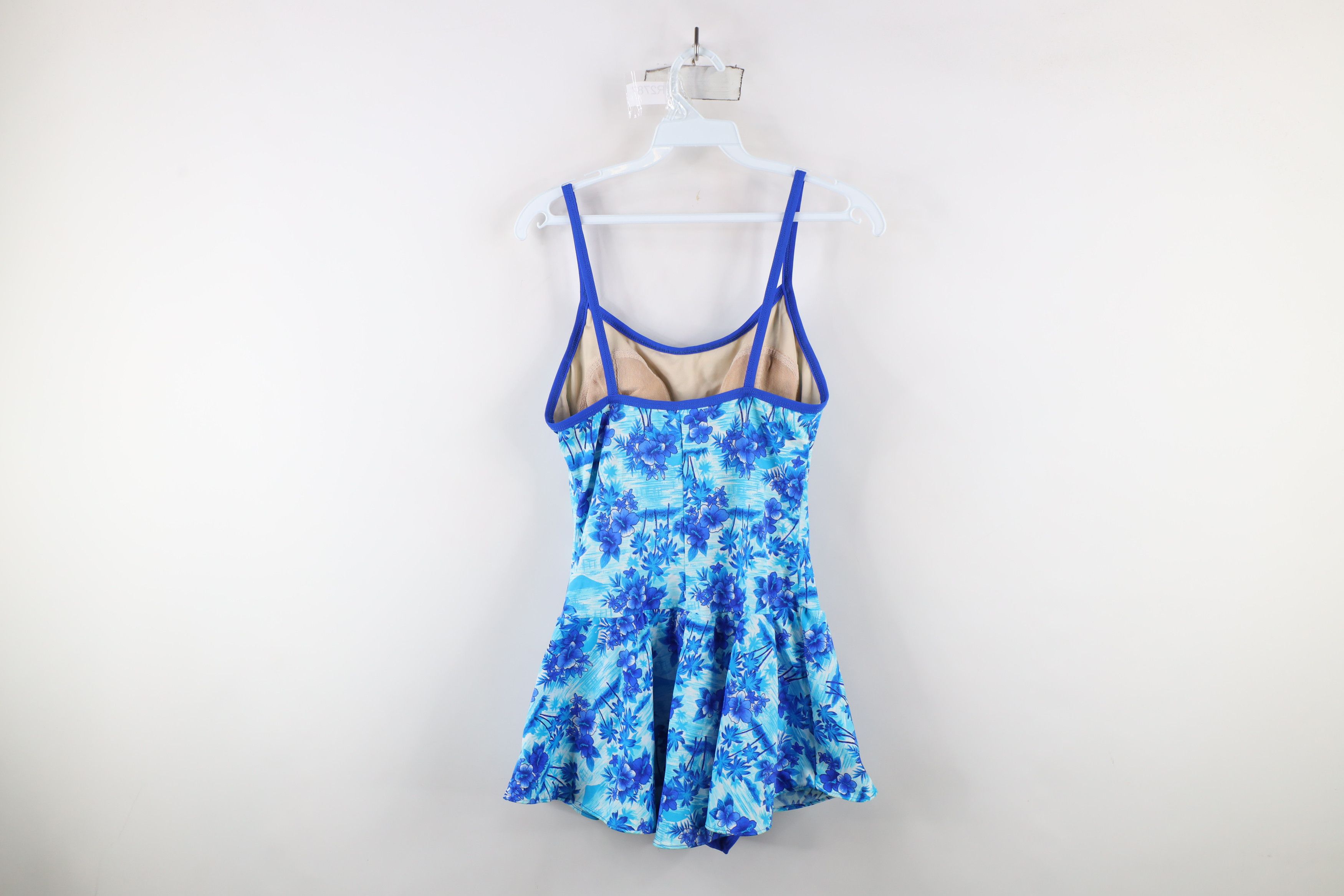 Vintage Vintage 90s Streetwear Flower Floral One Piece Swim Suit Size XXL / US 16-18 / IT 52-54 - 8 Thumbnail