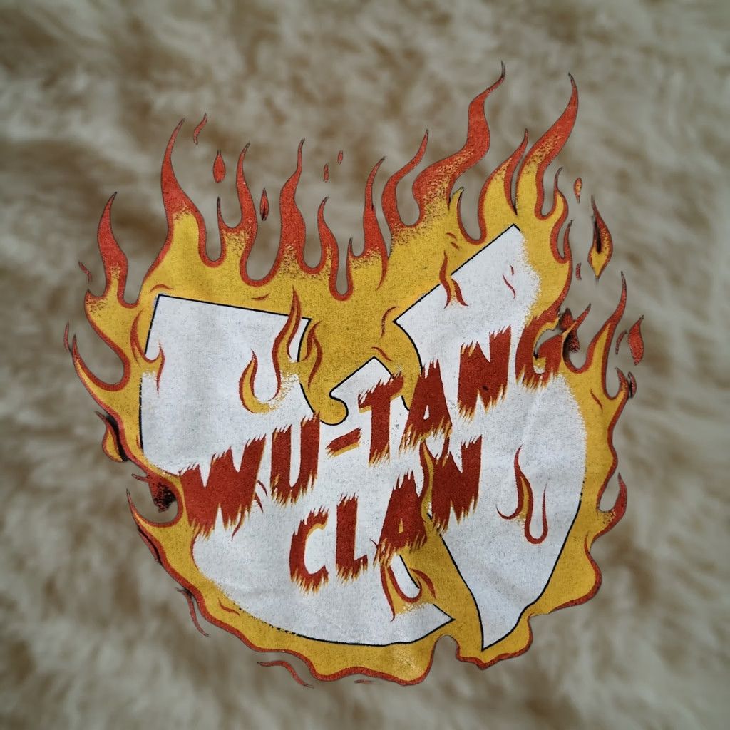 Etro Wu Tang Clan T Shirt Tee Mens XL Black Flames Fire Rap Hip Hop Retro 90s Graphic Tee Wu-Tang Brand Mens Size US XL / EU 56 / 4 - 1 Thumbnail