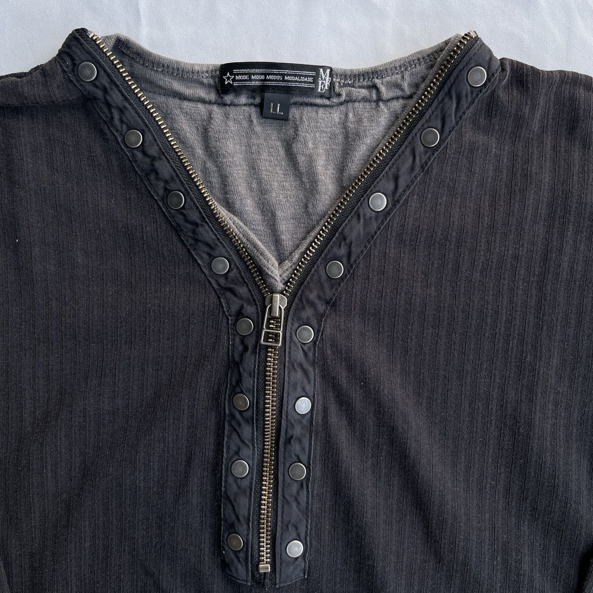Japanese Brand Y2K Mode Modo Modus Modalidade Longsleeve Size US L / EU 52-54 / 3 - 3 Thumbnail