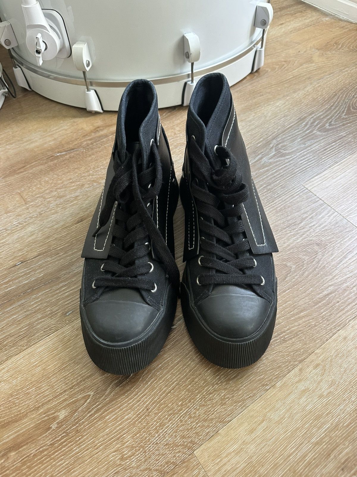 JW Anderson JW ANDERSON PANELLED HIGH-TOP SNEAKERS BOOTS IN BLACK US 9 Size US 9 / EU 42 - 3 Thumbnail