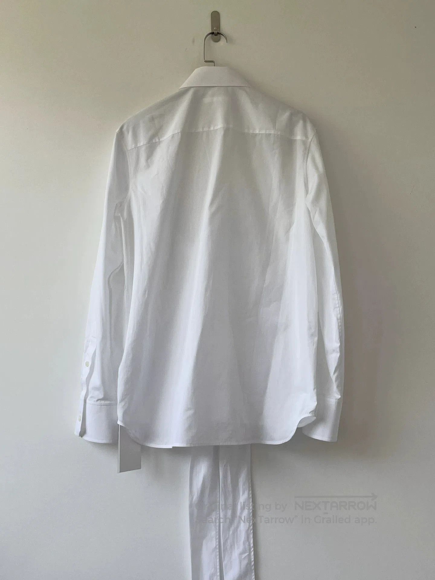 Helmut Lang Helmut Lang Cross Tie Shirt in White. Size US XS / EU 42 / 0 - 6 Thumbnail