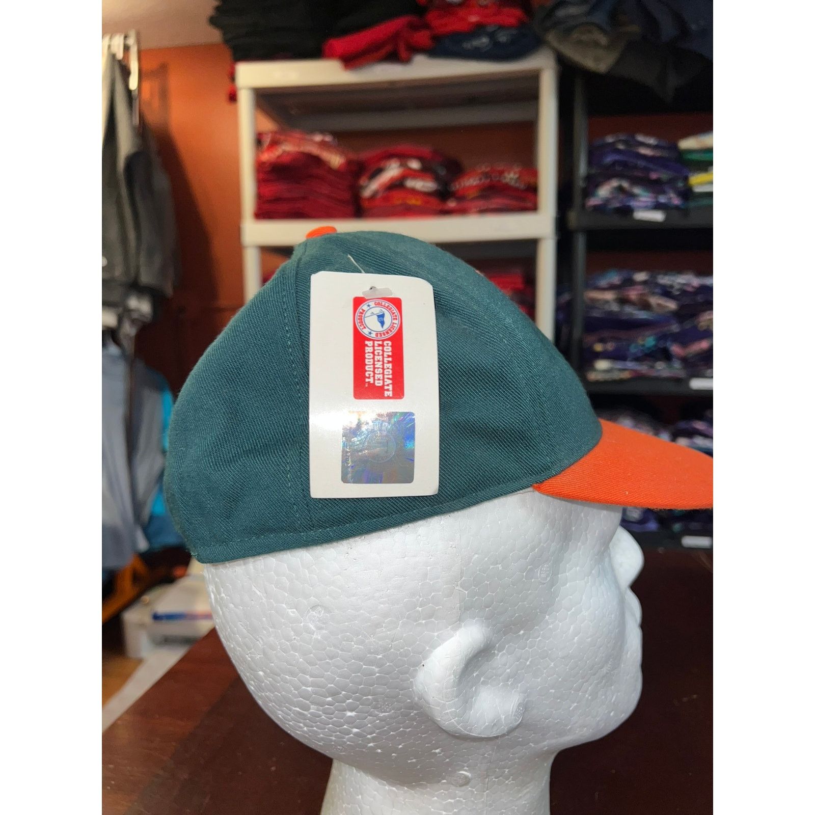 Pro Line Vintage Miami Hurricanes Hat OTF On The Field Pro Line NCAA Size ONE SIZE - 5 Thumbnail