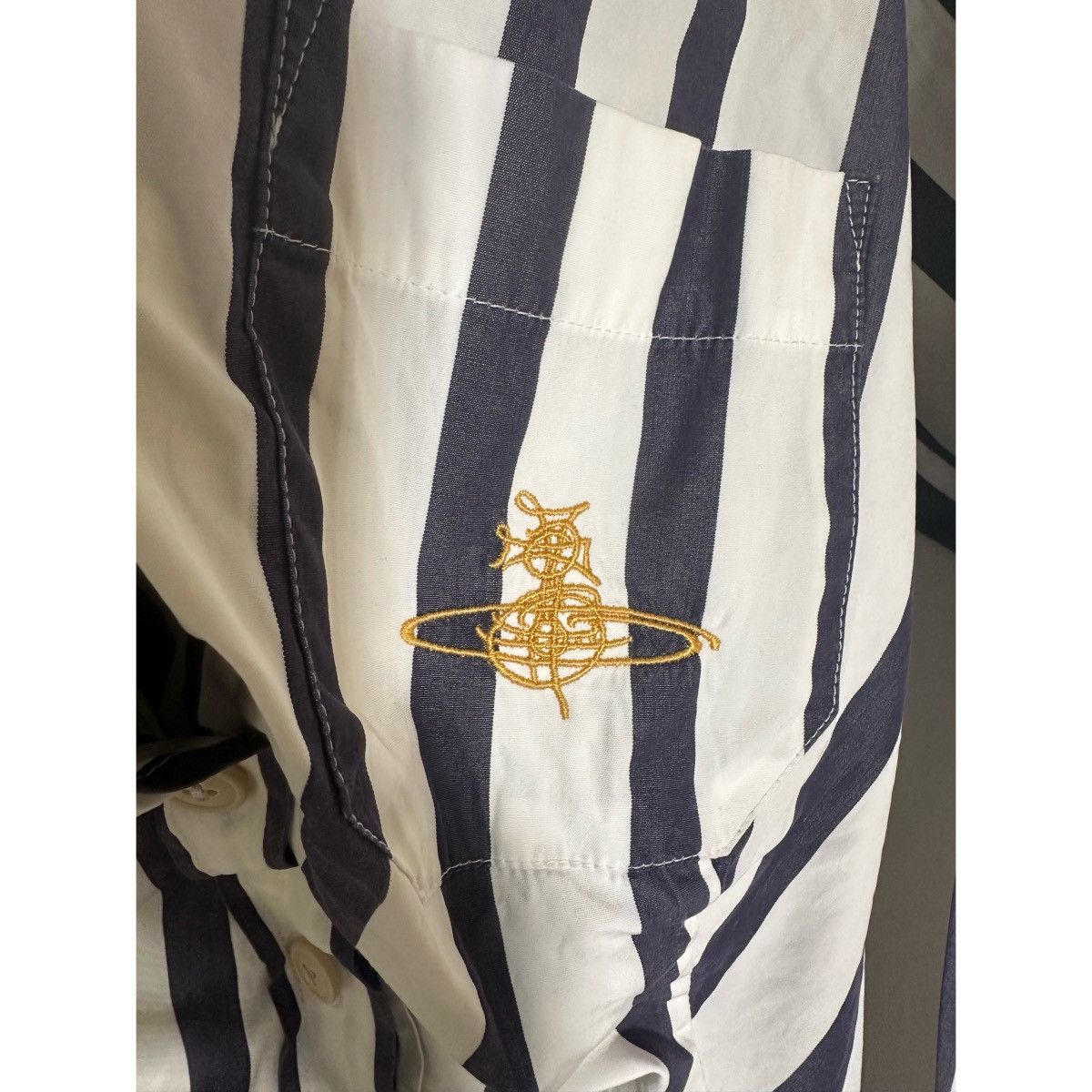 Vivienne Westwood Vivienne Westwood stripes button up shirt Medium Size M / US 6-8 / IT 42-44 - 4 Thumbnail