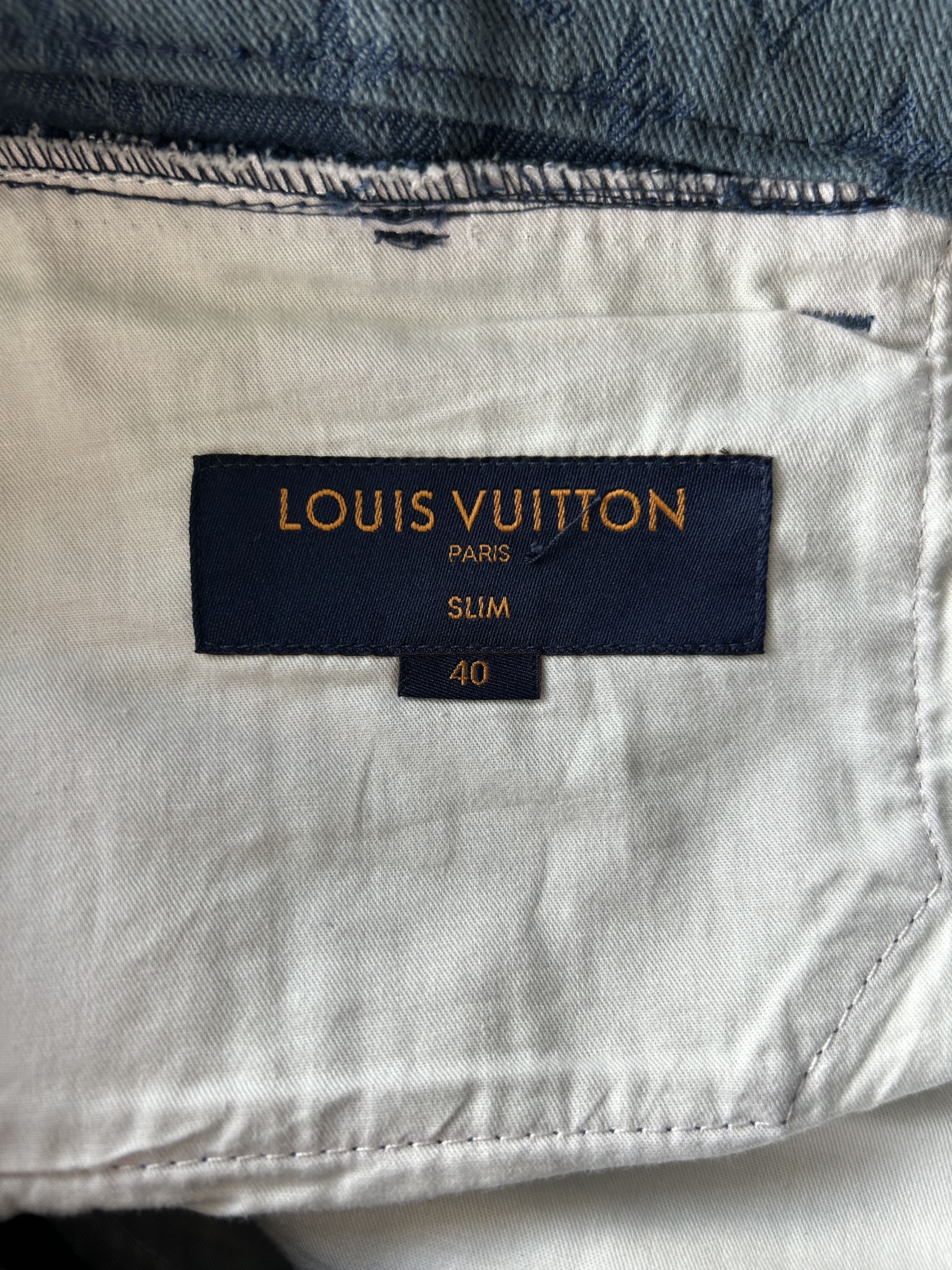 Louis Vuitton Louis Vuitton Blue Monogram Slim Jeans Size US 40 / EU 56 - 3 Thumbnail