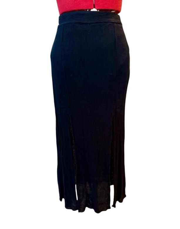 Other Love, Fire Black Panel Midi/Maxi Skirt – Size S/P Size 27" / US 4 / IT 40 - 1 Thumbnail