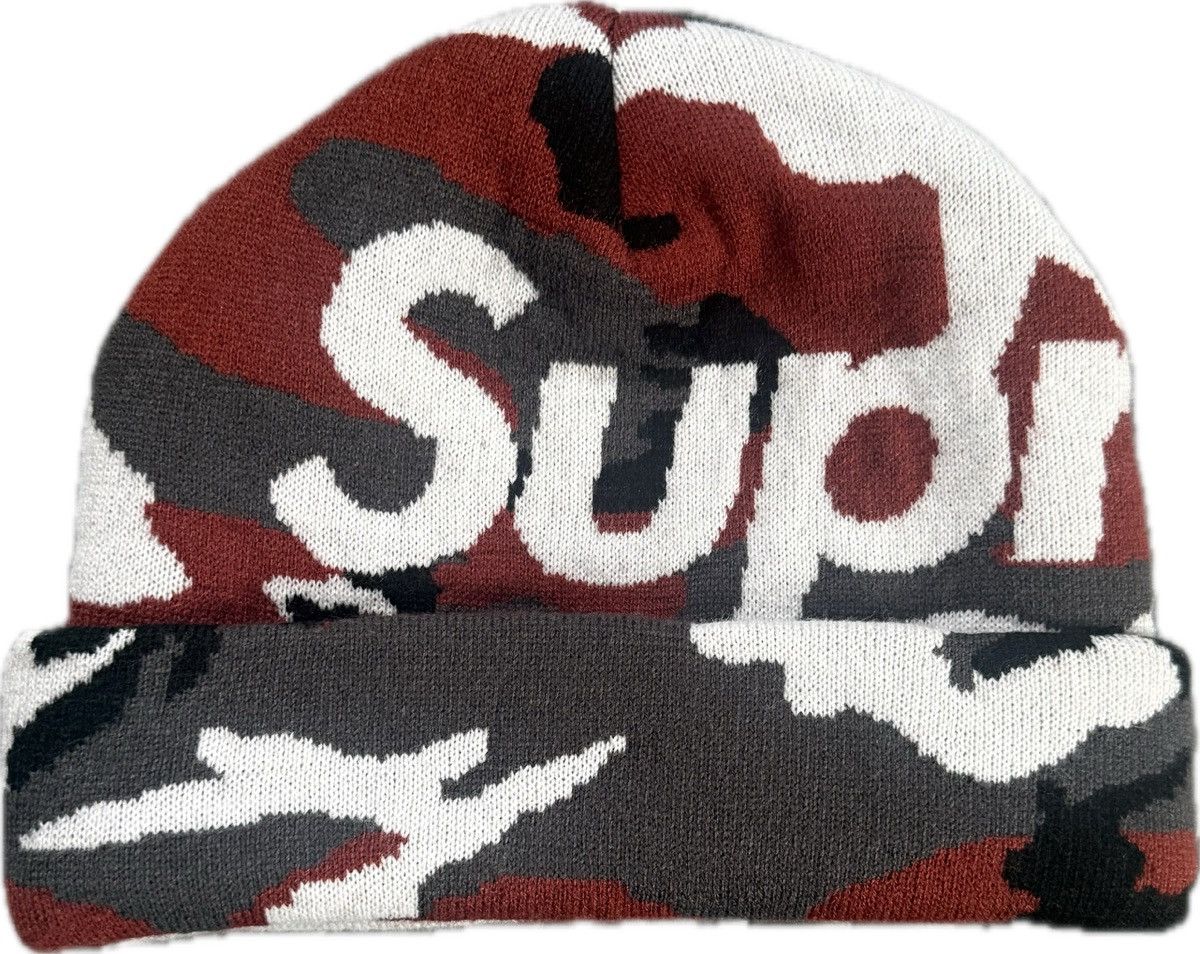 Supreme Supreme Camo Big Logo Beanie FW25 Size ONE SIZE - 1 Thumbnail