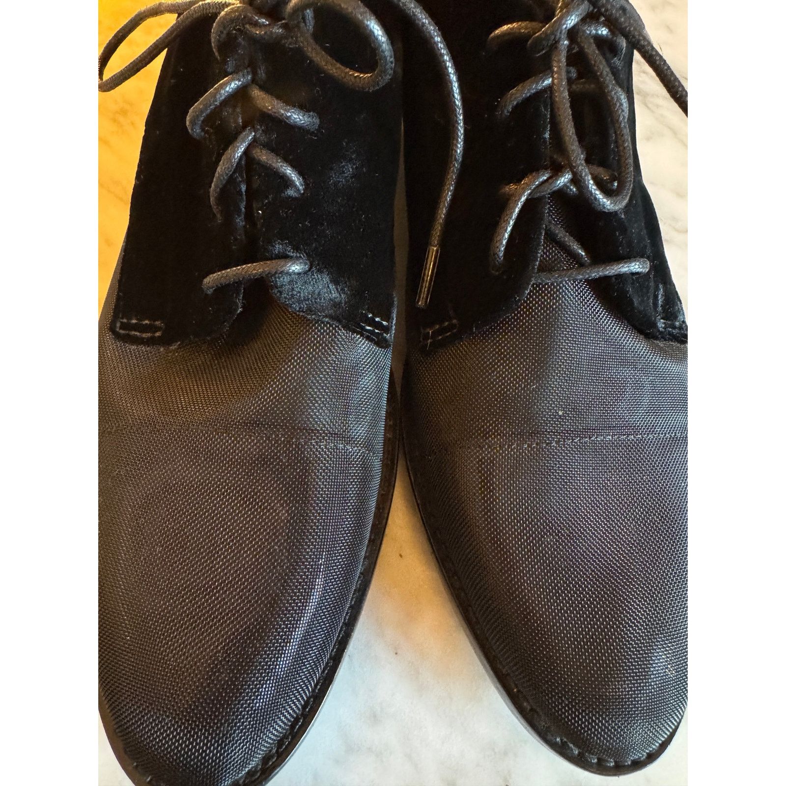 Alexander Wang Alexander Wang Women's Black Suede Joana Mesh Oxford Size US 8 / IT 38 - 4 Thumbnail