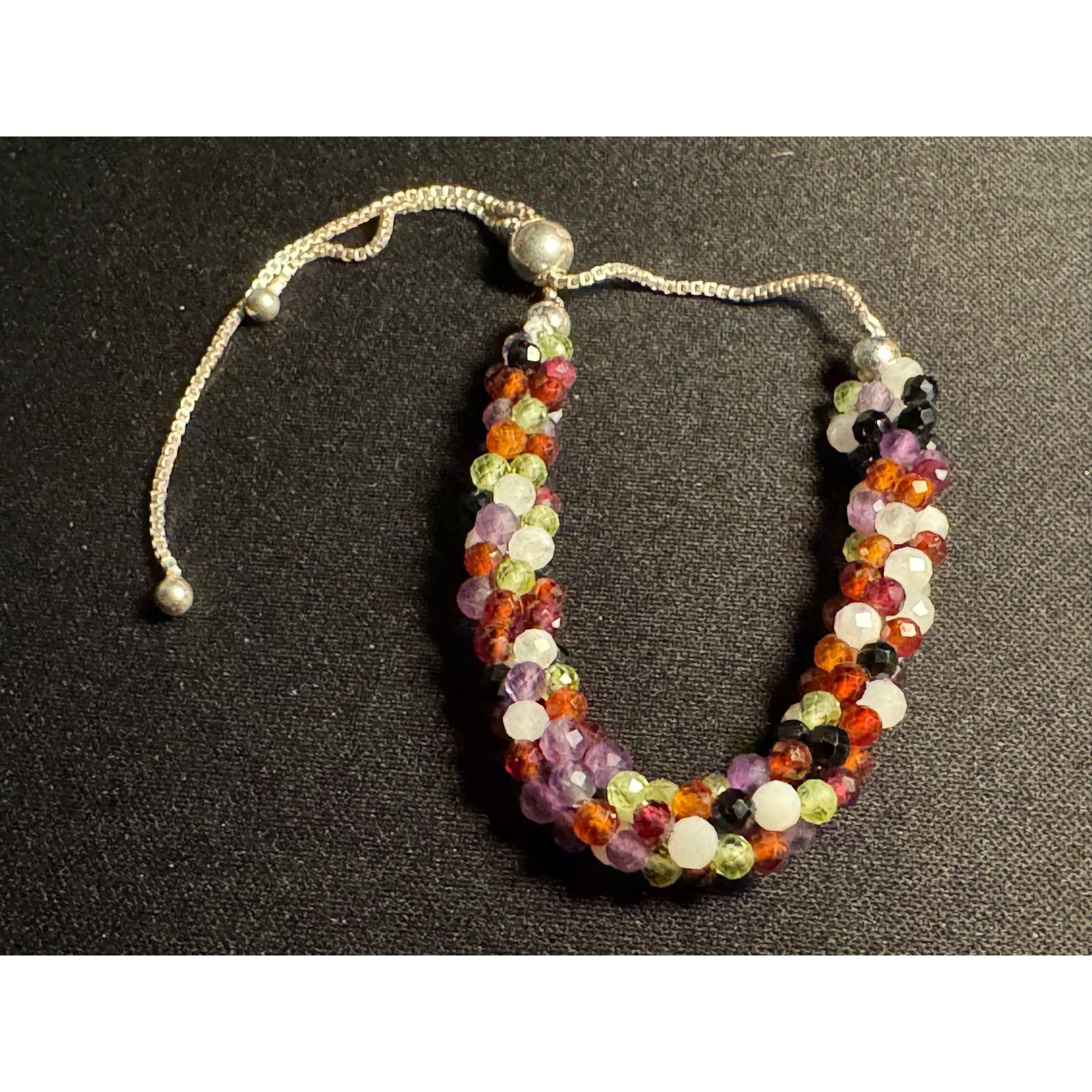 Other 925 Sterling Crystal Bolo Bracelet Size ONE SIZE - 2 Thumbnail