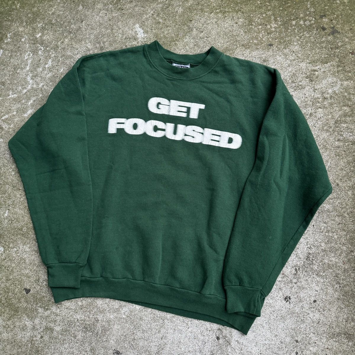Vintage VINTAGE 90s GET FOCUSED BLURRY PRINT CREWNECK SWEATSHIRT Size US XL / EU 56 / 4 - 5 Thumbnail