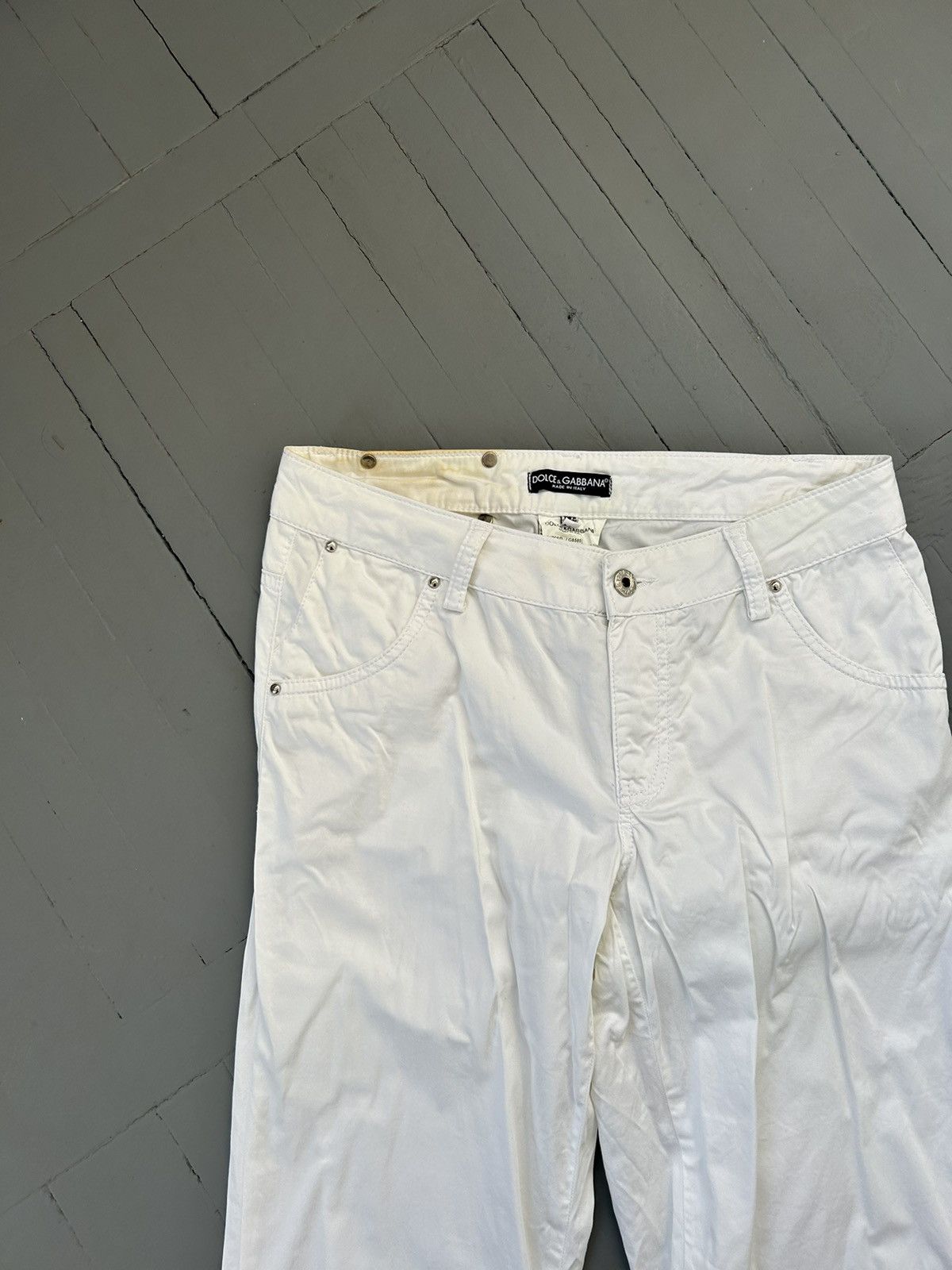 Dolce & Gabbana Dolce&Gabbana vintage white pants Size 29" - 2 Thumbnail