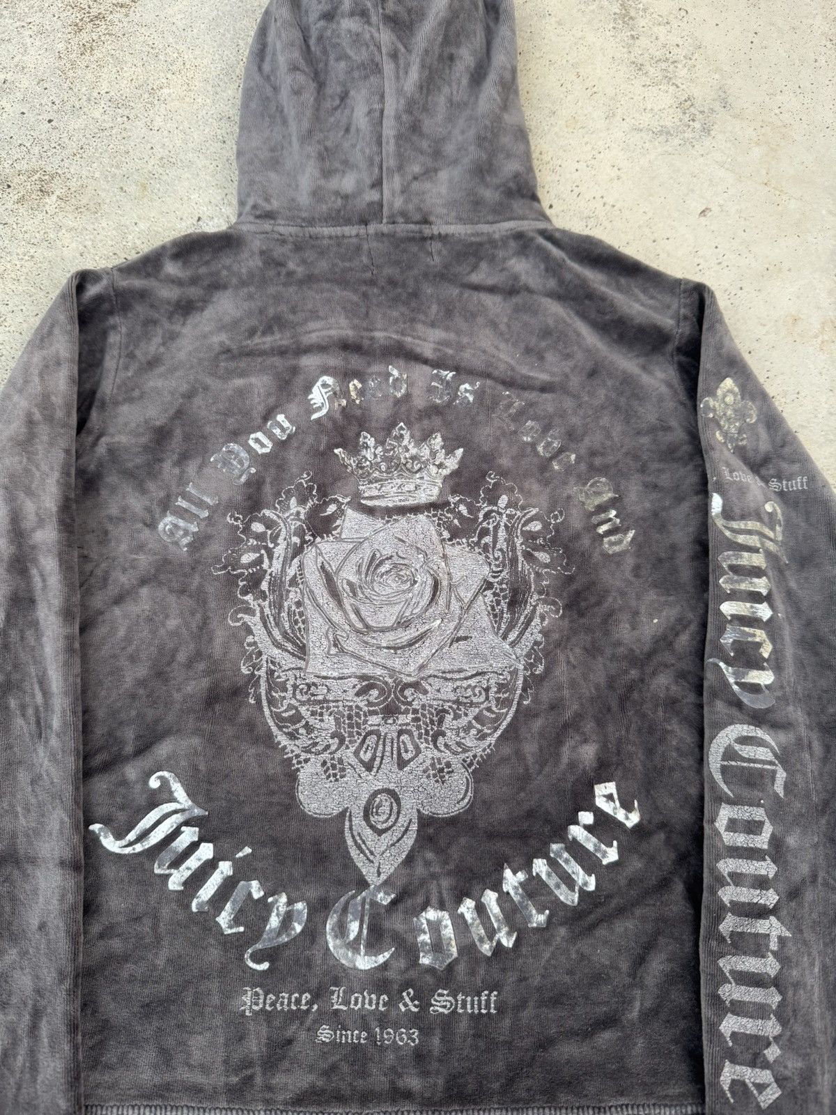 Juicy Couture Juicy Couture Velvet Punk Zip Up Hoodie Size S / US 4 / IT 40 - 2 Thumbnail