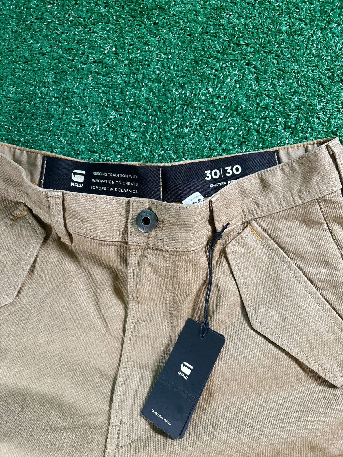 G-Star 30/30 NWT G-STAR RAW R-3N Regular Straight Cargo Pants Size US 30 / EU 46 - 2 Thumbnail