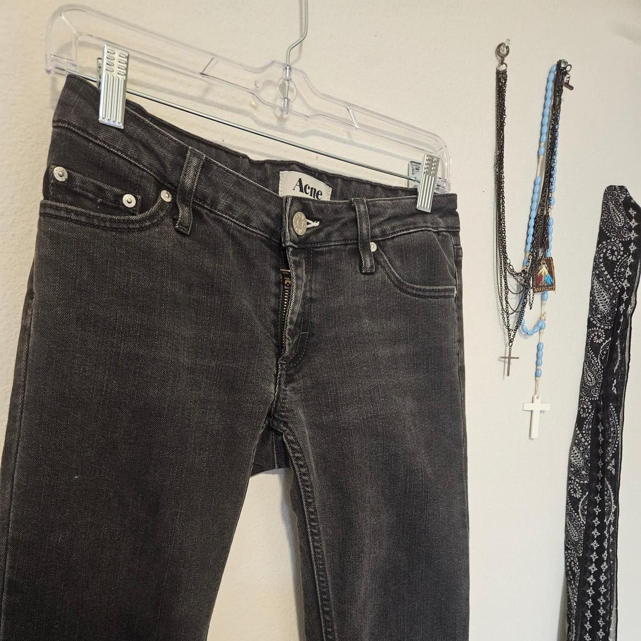 Acne Studios Acne Studios Kex Black Jeans Size US 27 - 3 Thumbnail