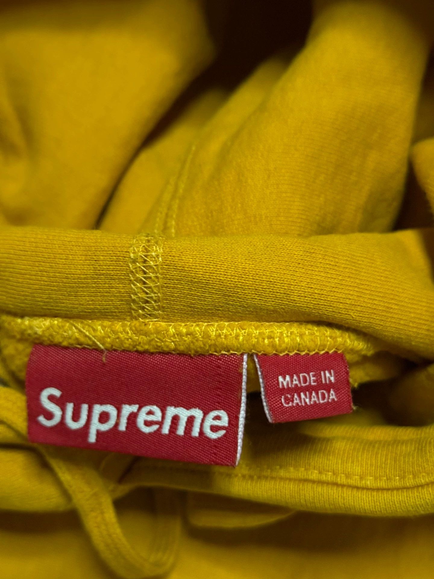 Supreme Supreme FW11 Mustard Box Logo Hoodie L MINT Size US L / EU 52-54 / 3 - 8 Thumbnail