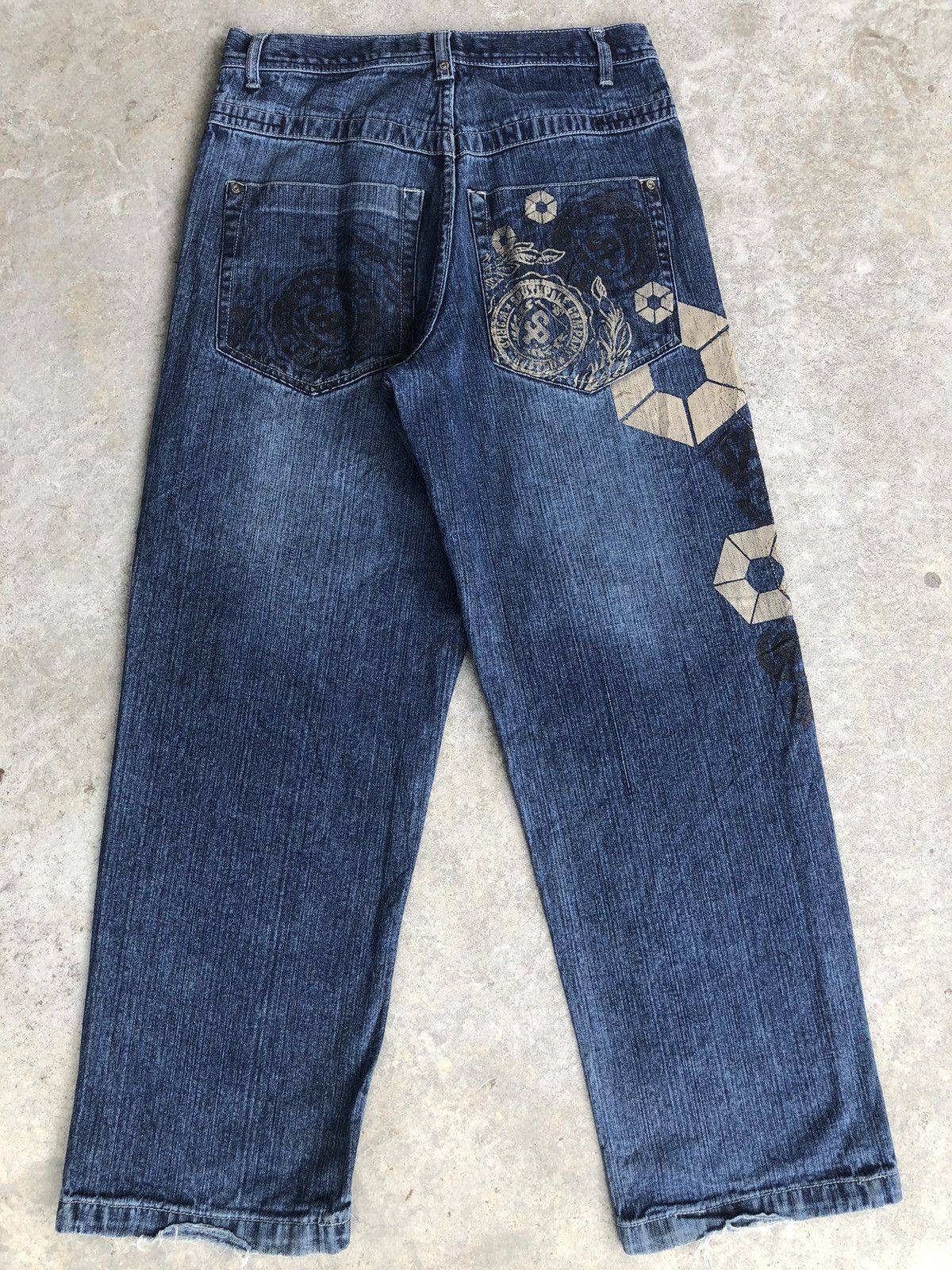 Southpole Vintage Southpole Embroidered Jeans Distressed Jeans Size US 32 / EU 48 - 2 Thumbnail