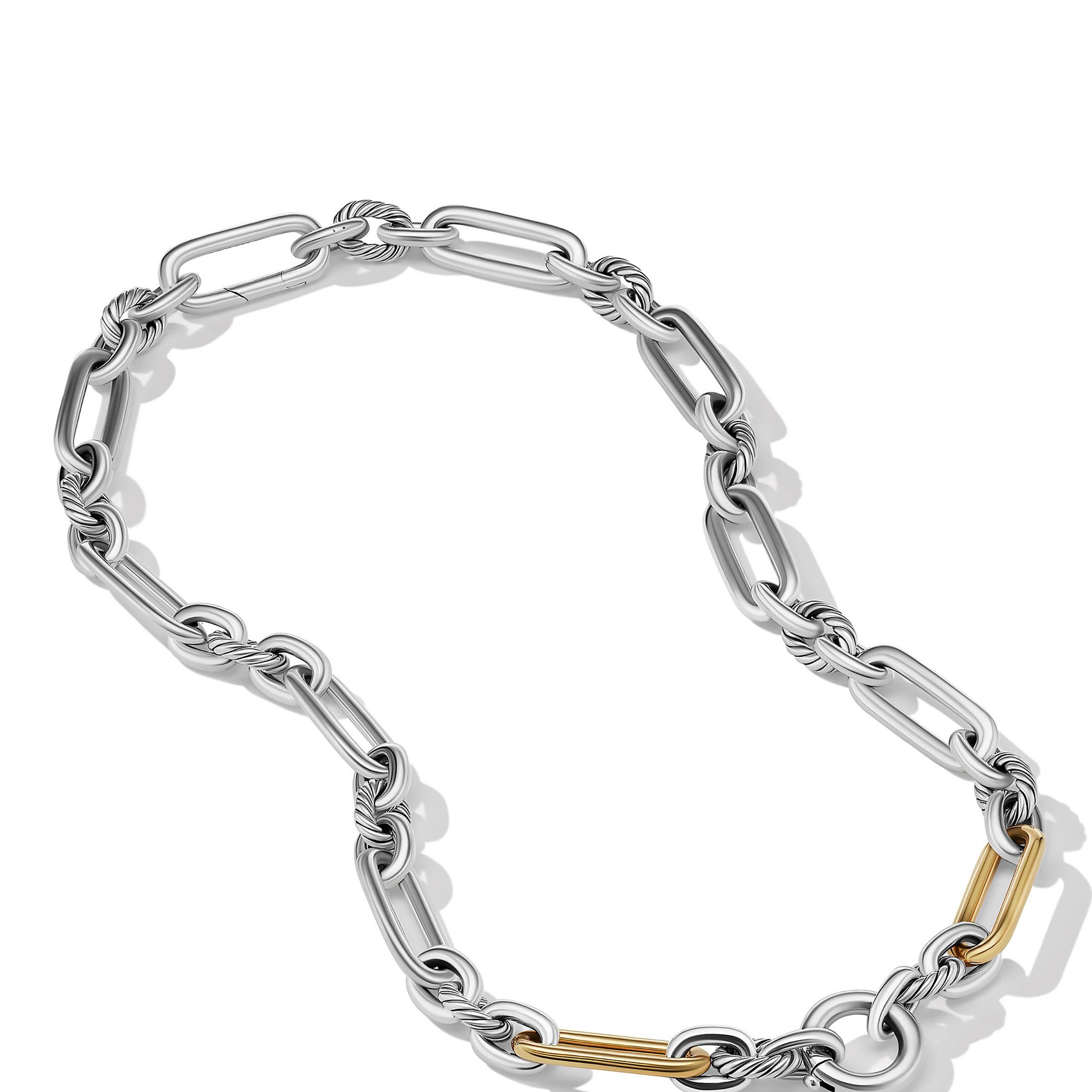 David Yurman o1w1db10526 CH0484 Size:6/Chain Necklace in Silver/Golden Size ONE SIZE - 2 Thumbnail