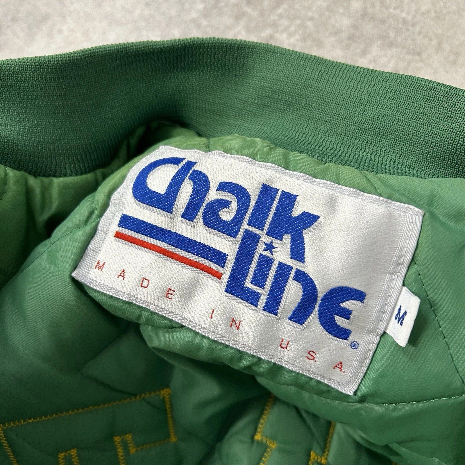 Chalk Line × NBA × Vintage BOSTON CELTICS SATIN BOMBER JACKET SPELL OUT HOT HOOPS Size US M / EU 48-50 / 2 - 5 Thumbnail