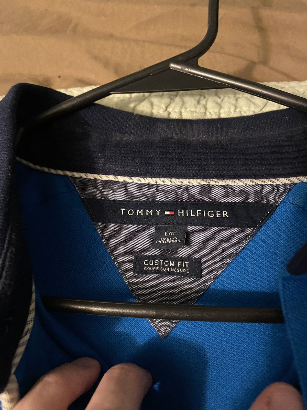 Tommy Hilfiger × Tommy Jeans × Vintage VTG Tommy Hilfiger Polo T-Shirt Men’s Size US L / EU 52-54 / 3 - 4 Thumbnail