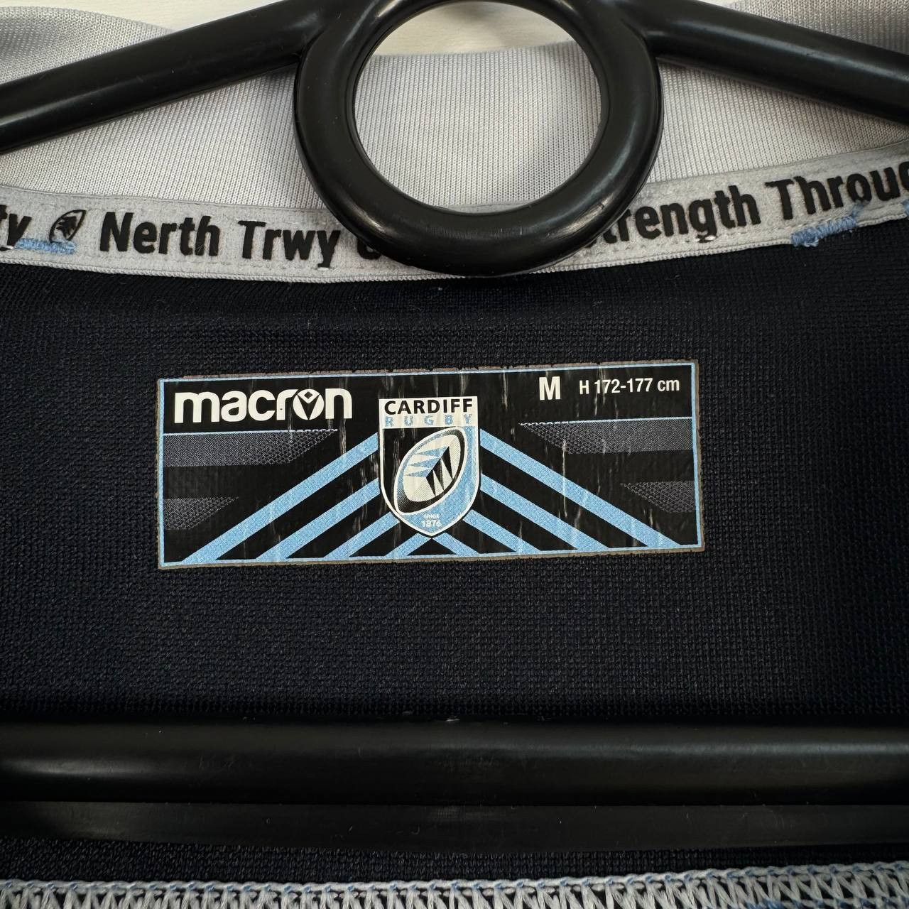 Macron Macron Cardiff Rugby MSS Group Home Jersey Blue Mens Size M Size US M / EU 48-50 / 2 - 4 Thumbnail
