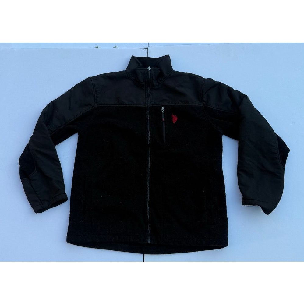 U.S. Polo Assn. Kids Black US Polo zip up Size US XL / EU 56 / 4 - 1 Thumbnail