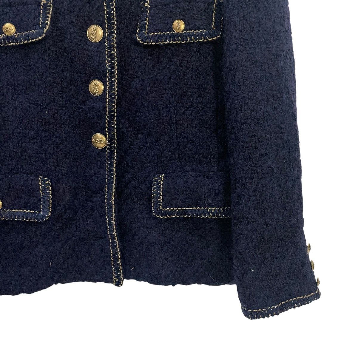 Japanese Brand Vintage A Voir Pour Homme Tweed Jacket Size M / US 6-8 / IT 42-44 - 4 Thumbnail
