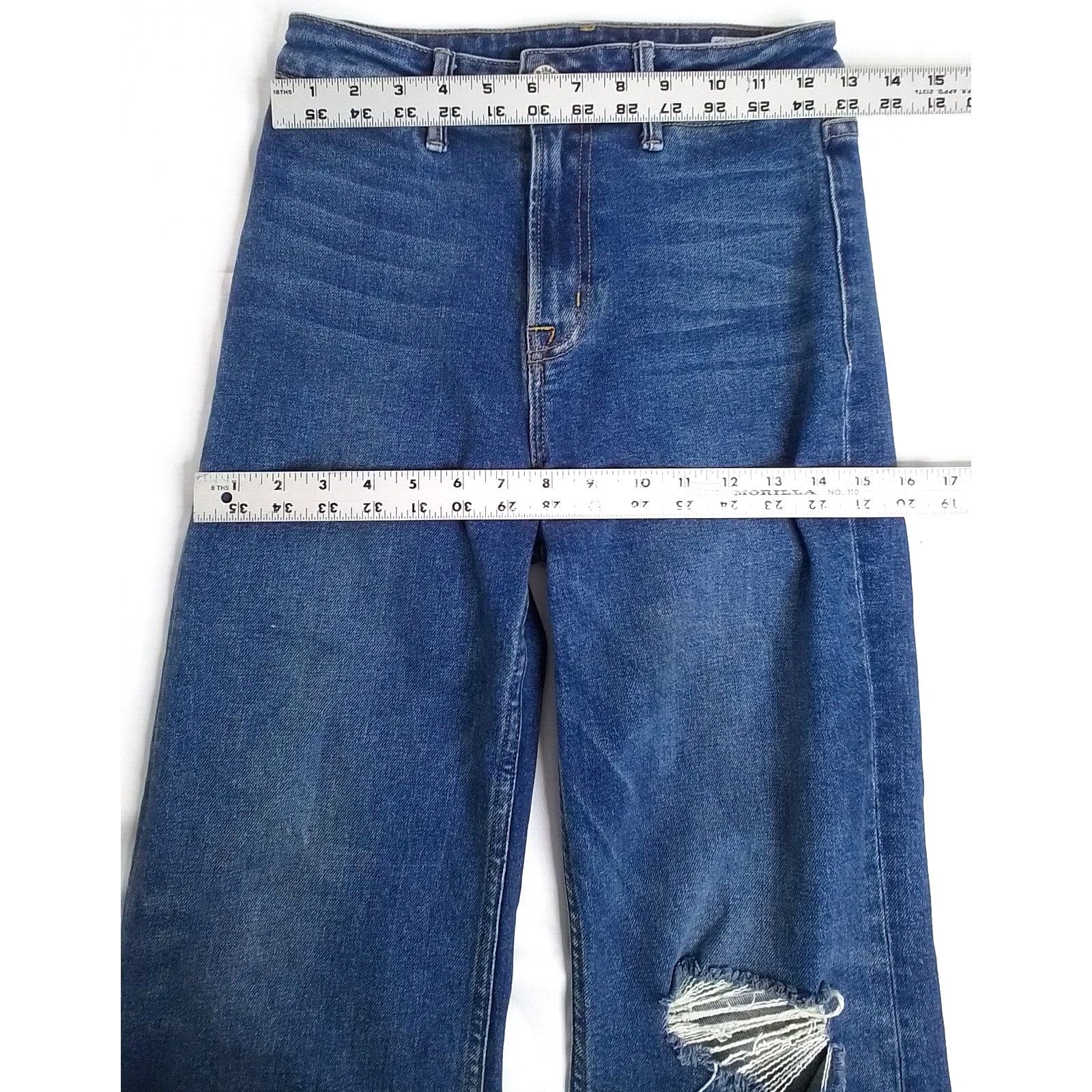 Other NoEnd Wide Leg Crop Denim Jeans Women's Size 25 Size 25" / US 0 / IT 36 - 11 Thumbnail
