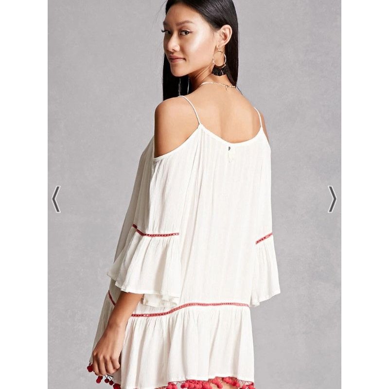 & Other Stories Z&L Europe Embroidered Floral Crinkled Woven Mini Dress M Size M / US 6-8 / IT 42-44 - 4 Thumbnail